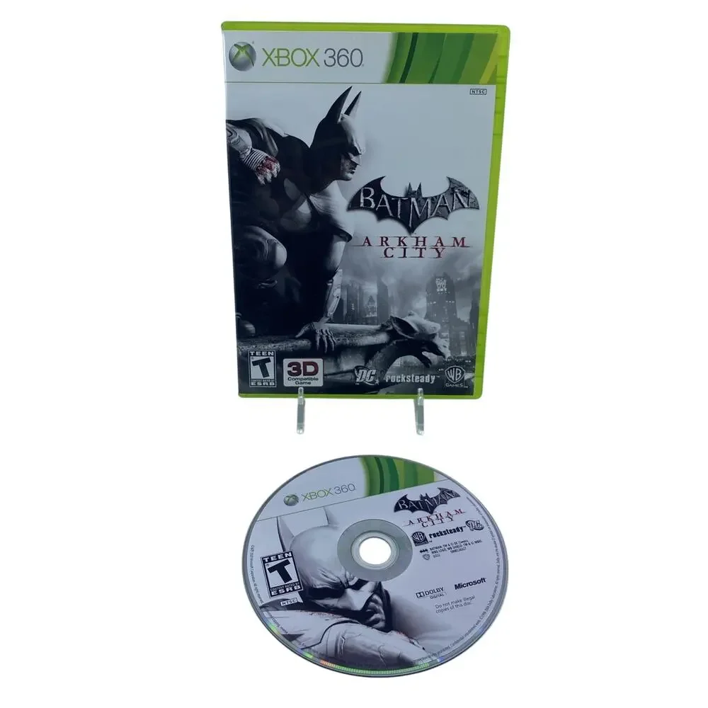 Batman Arkham Origins CIB & Arkham City Xbox 360 Game Lot Complete Tested